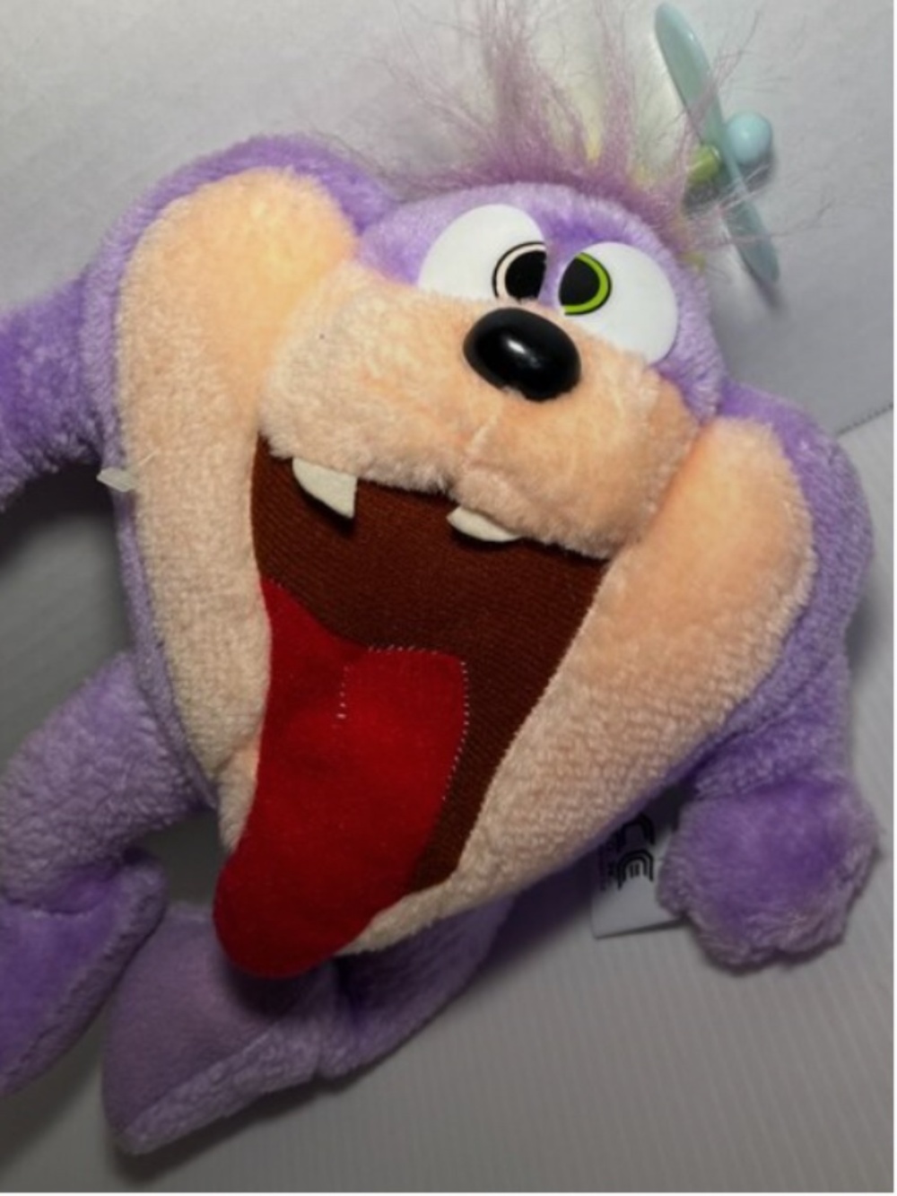Vintage 1990's ACE Rare Purple Dizzy Taz Tasmanian Devil Plush Looney Tunes